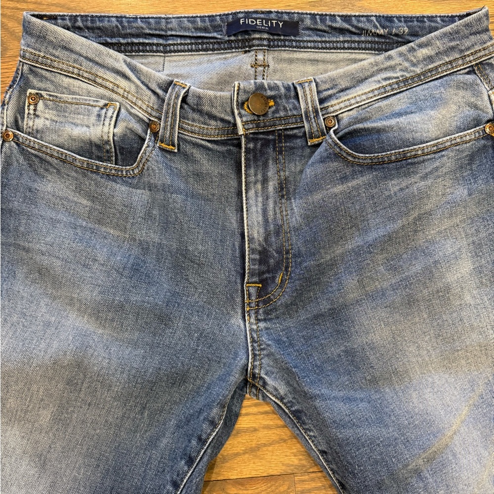 Fidelity Men's Light Blue Slim Jeans